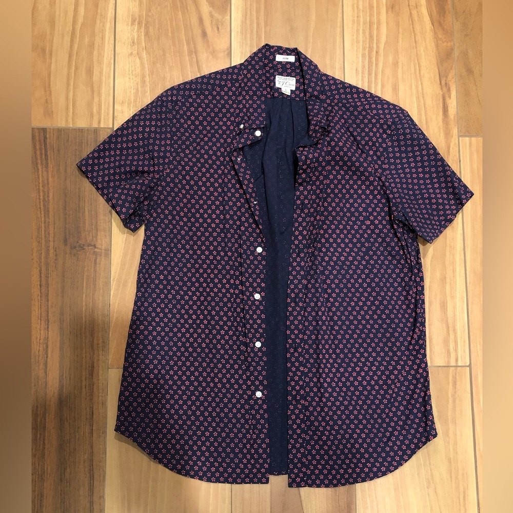 J-Crew Mens casual button down shirt L